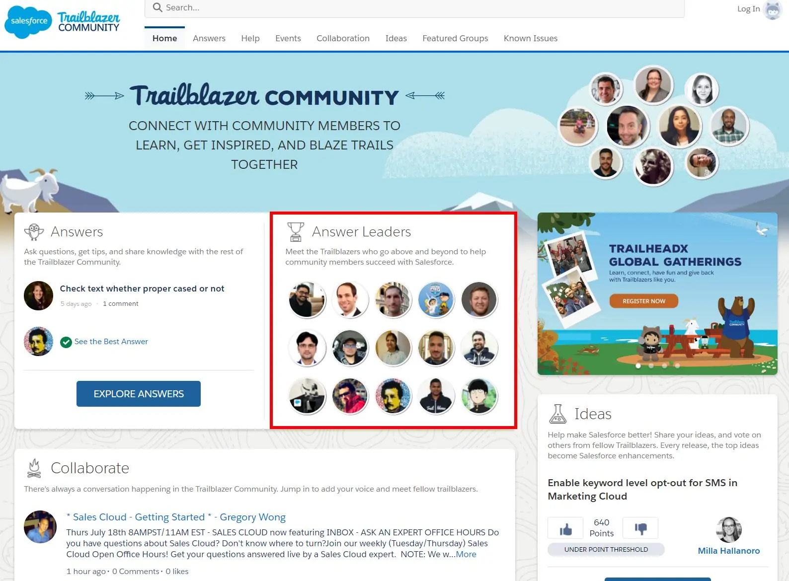 Salesforce success page
