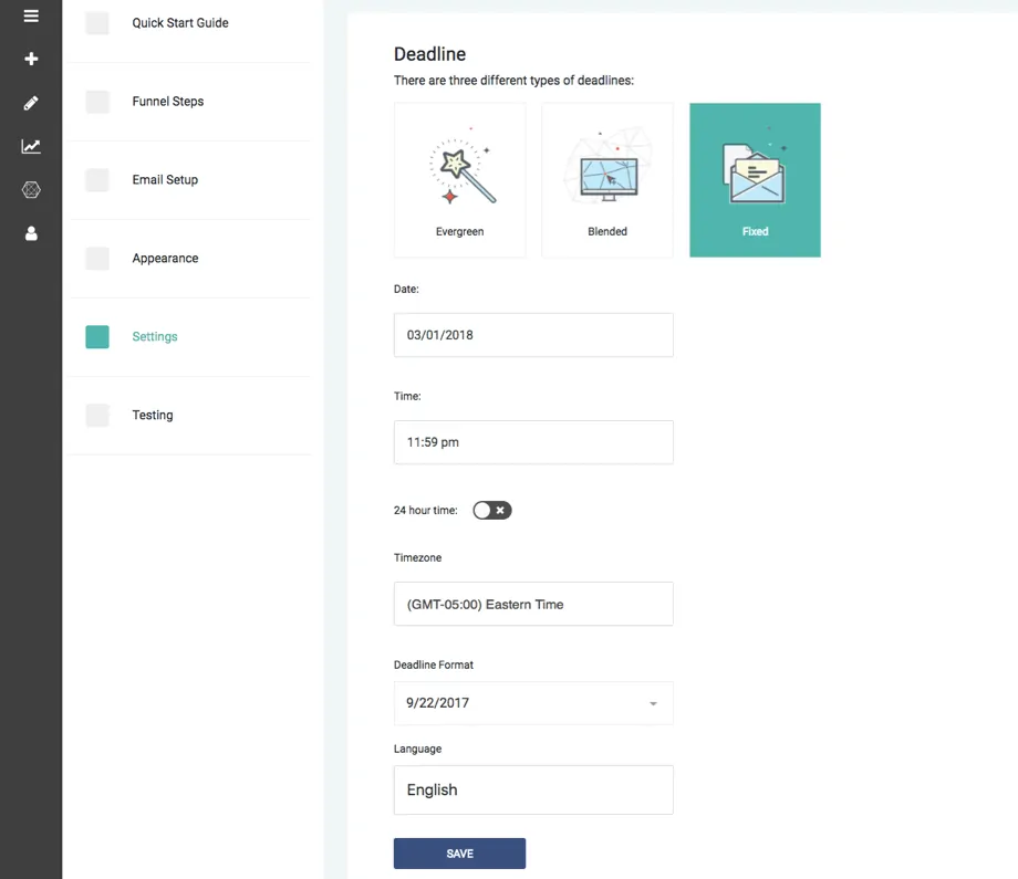 Deadline Funnel - Campaign Settings Fixed How To Use Deadline Funnel In Your Online Course 8