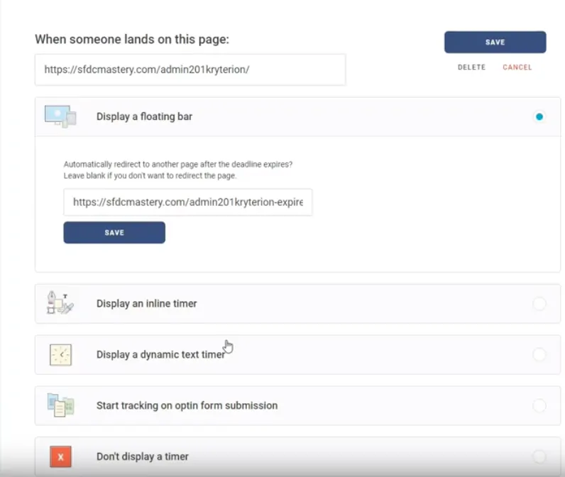 Deadline Funnel Display Options Deadline Funnel Display Options