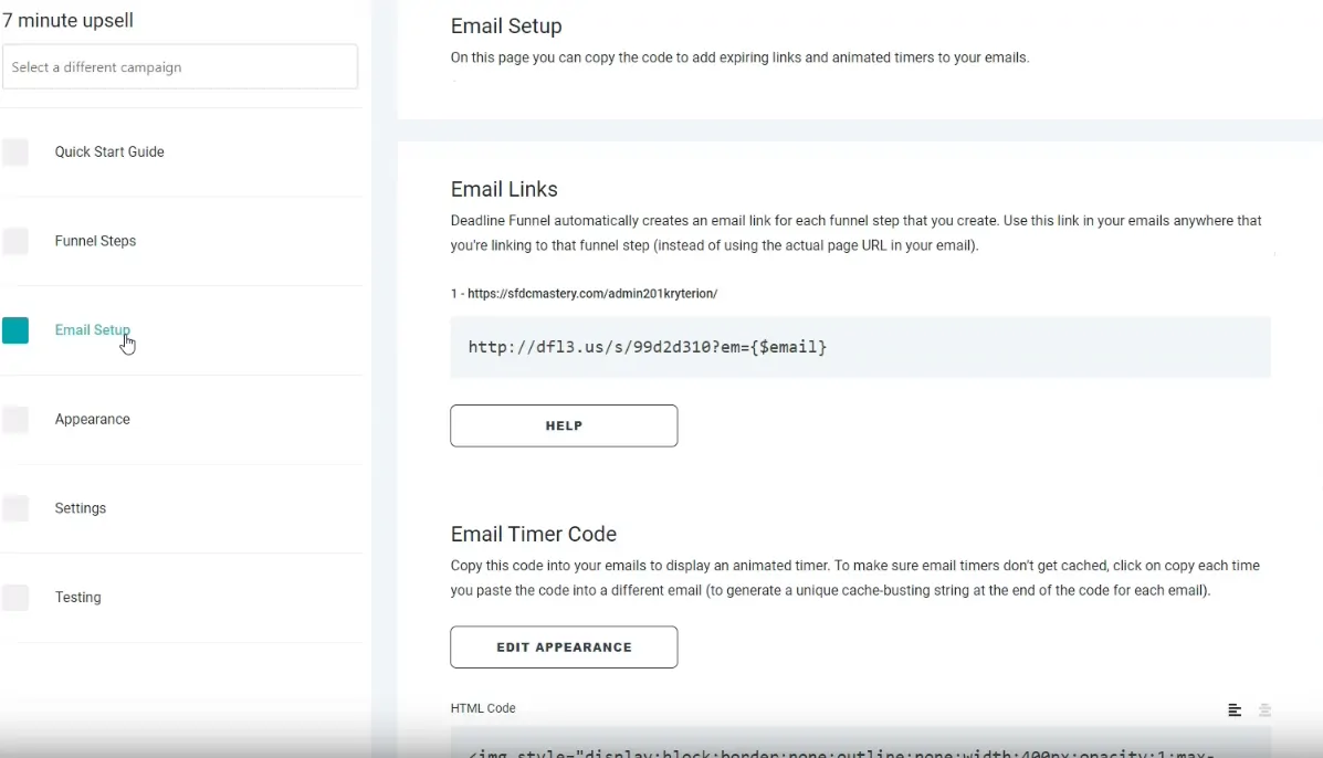 Deadline Funnel - ESP Setup Deadline Funnel - ESP Setup
