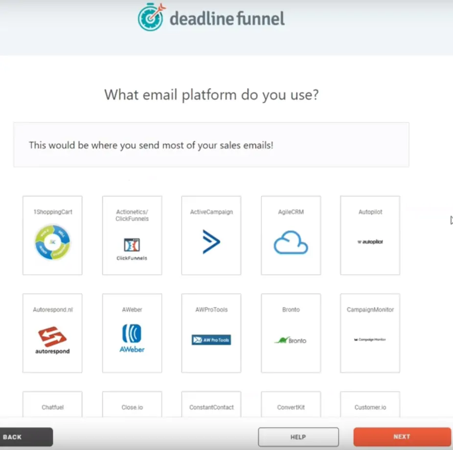 Deadline Funnel Email Marketing Platform Selection Deadline Funnel Email Marketing Platform Selection
