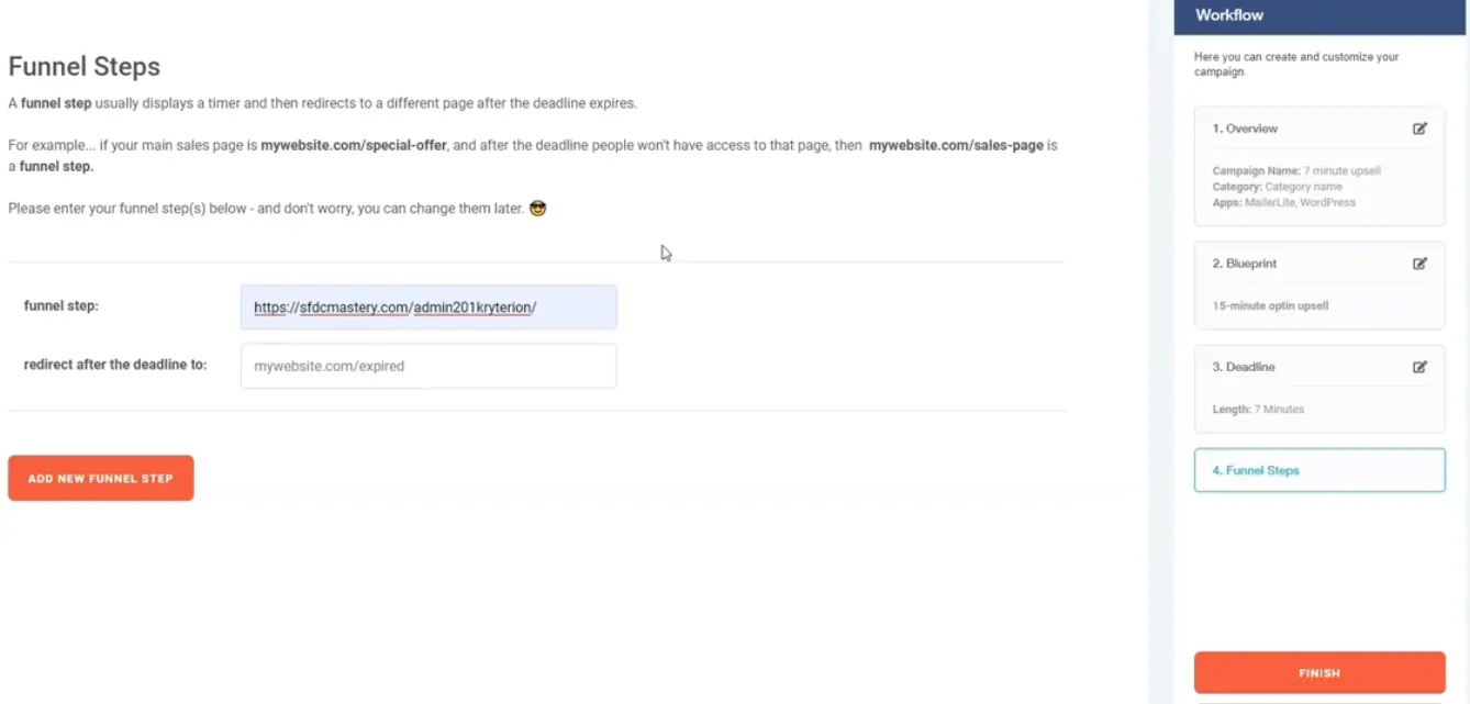 Deadline Funnel URL Steps Deadline Funnel URL Steps