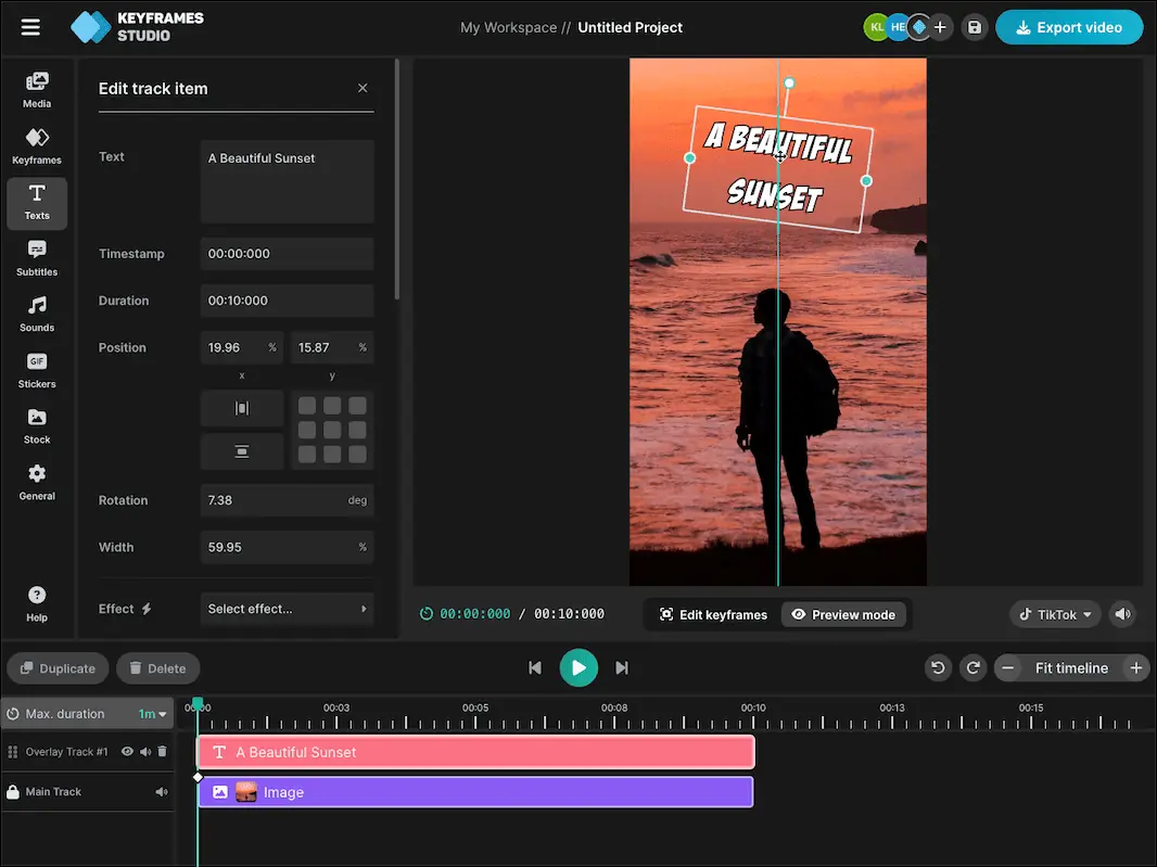Keyframes studio Keyframes studio