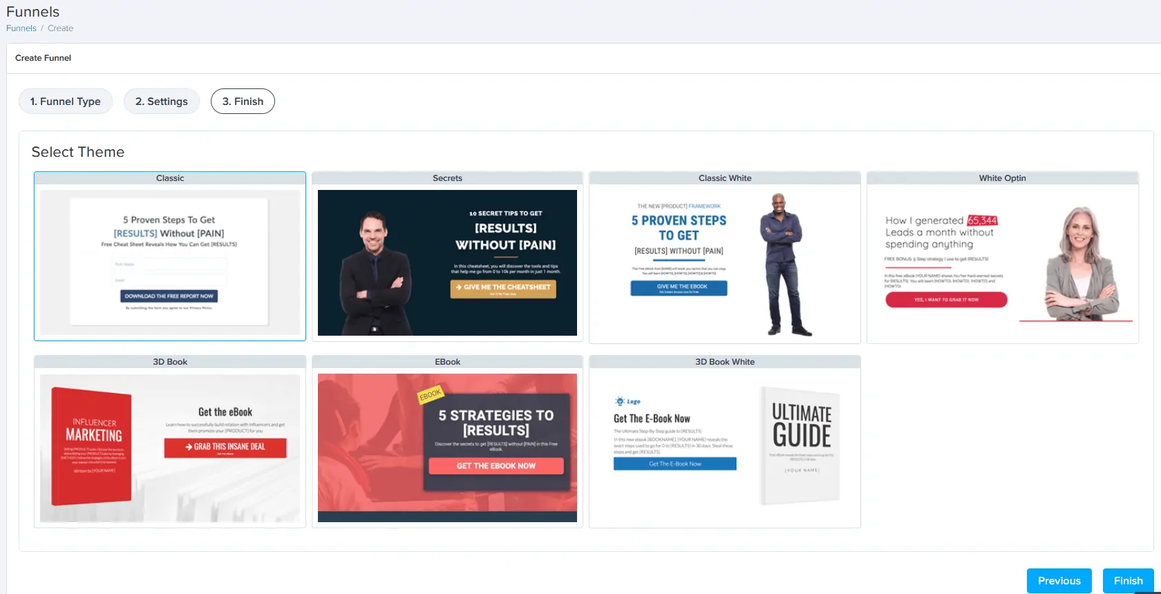 Lead magnet funnel template