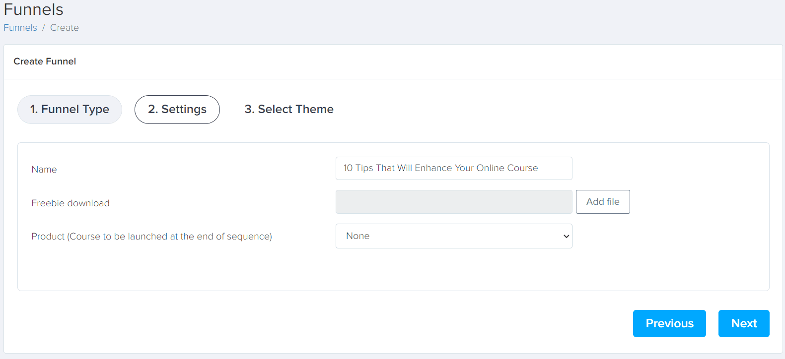 Step 3 - Funnel Details Step 3 - Funnel Details