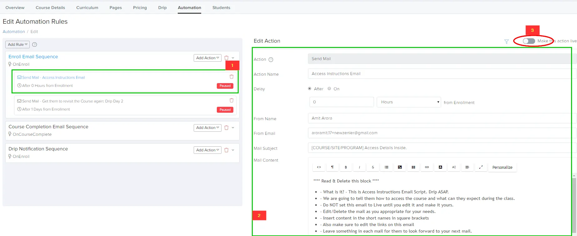 How to Send Automated Emails With New Zenler 3