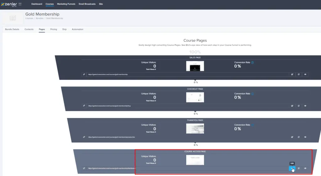 Step 6 How To Build A Membership Site on New Zenler 11