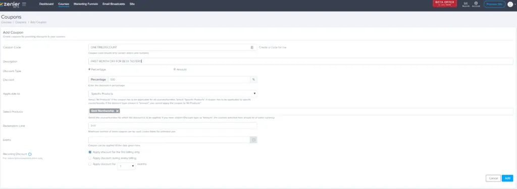 Step 7_1 How To Build A Membership Site on New Zenler 13