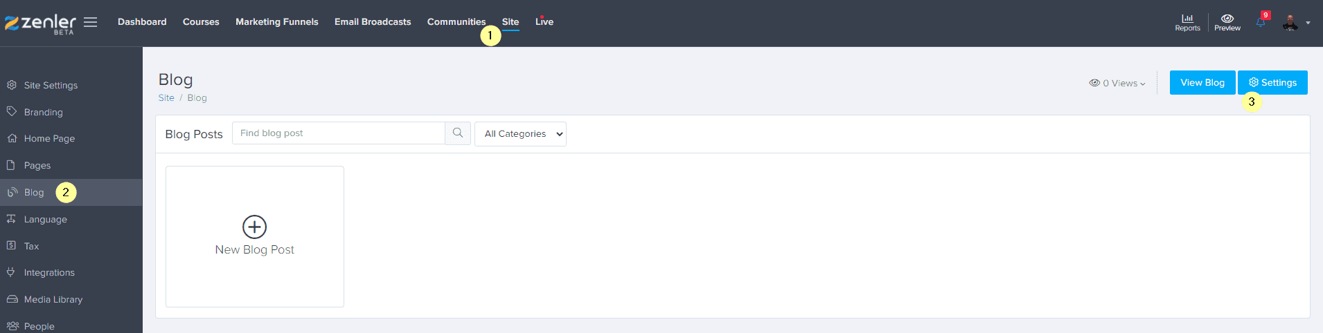 blog enabled settings blog enabled settings