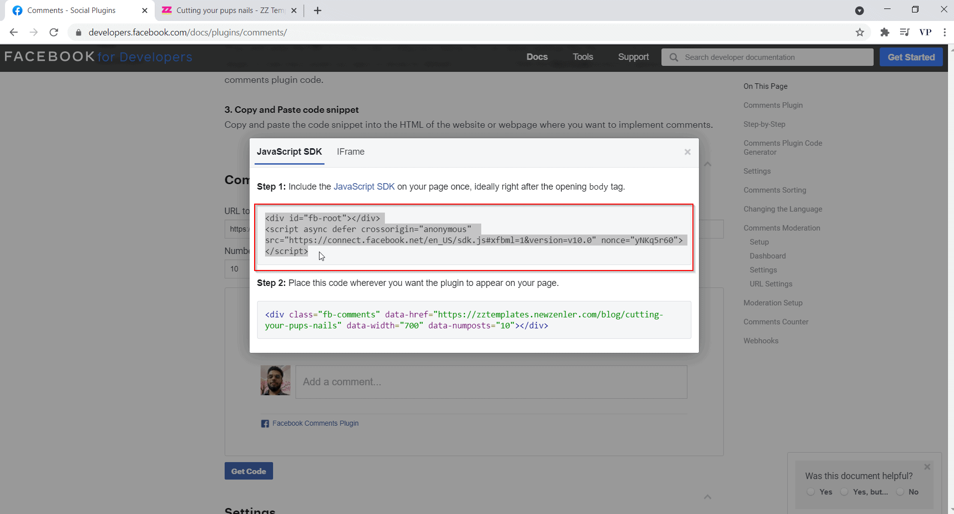 copy the first code copy the first code